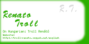 renato troll business card
